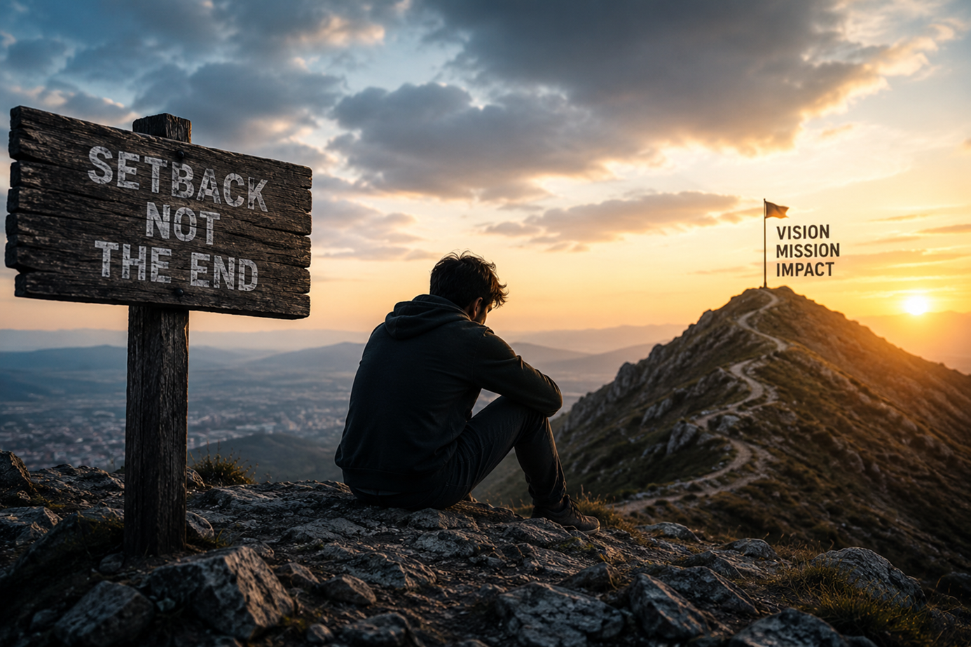 Dealing with setbacks as a founder.